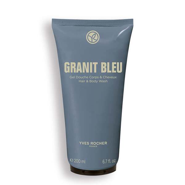 Gel șampon pentru păr și corp Granit Bleu de la Yves Rocher