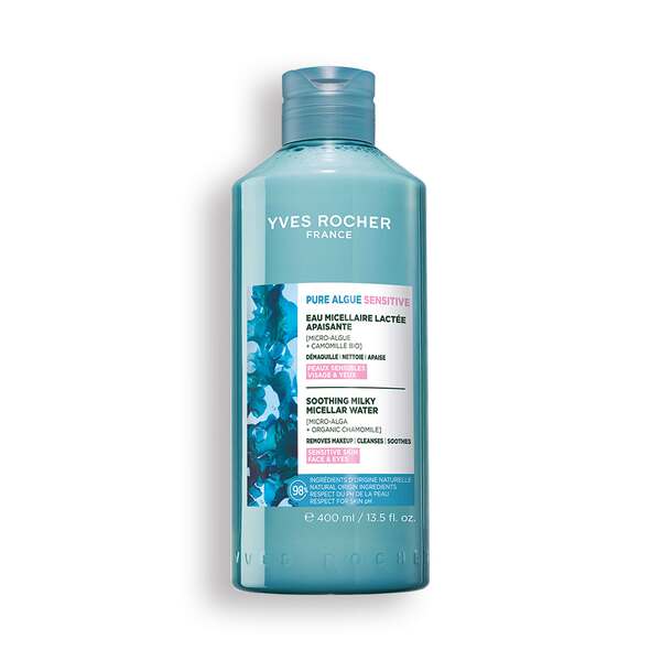 Apa micelara demachianta cu efect calmant de la Yves Rocher