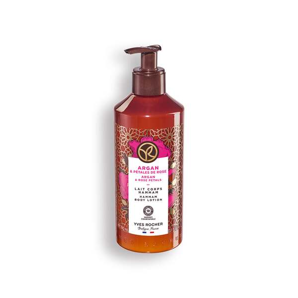 Lapte pentru corp Argan & Trandafir Bio din Maroc Flacon-pompă 390 ml de la Yves Rocher