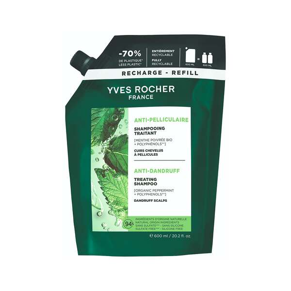 Rezerva Sampon tratament impotriva matretii cu Menta Piperata Bio de la Yves Rocher