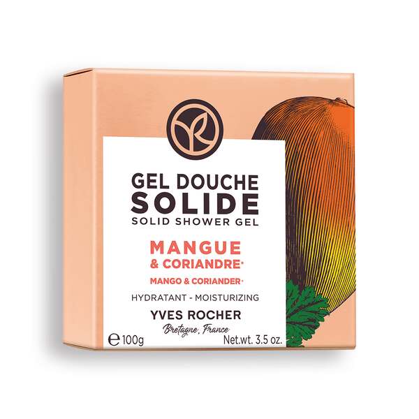 Gel de dus solid hidratant Mango & Coriandru de la Yves Rocher
