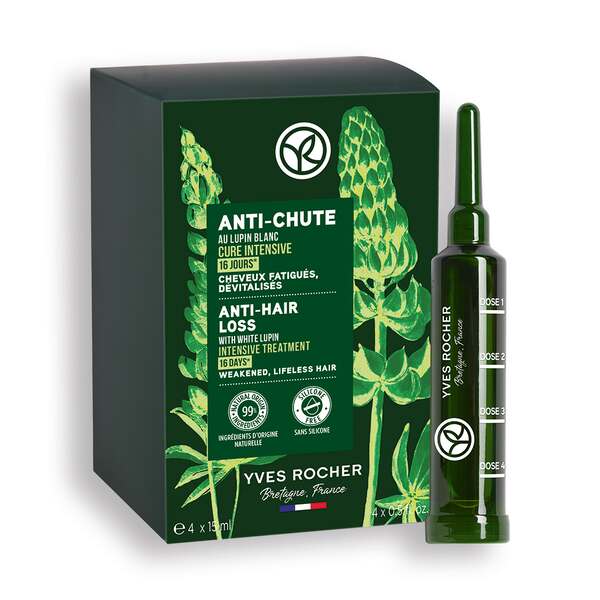 Cură intensivă împotriva căderii părului cu Lupin Alb 16 zile 60 ml de la Yves Rocher