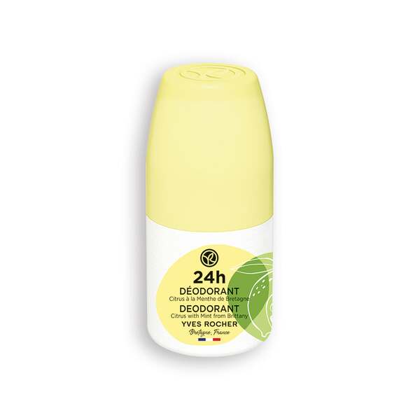 Deodorant roll-on 24H cu Citrice și Mentă 50ml de la Yves Rocher