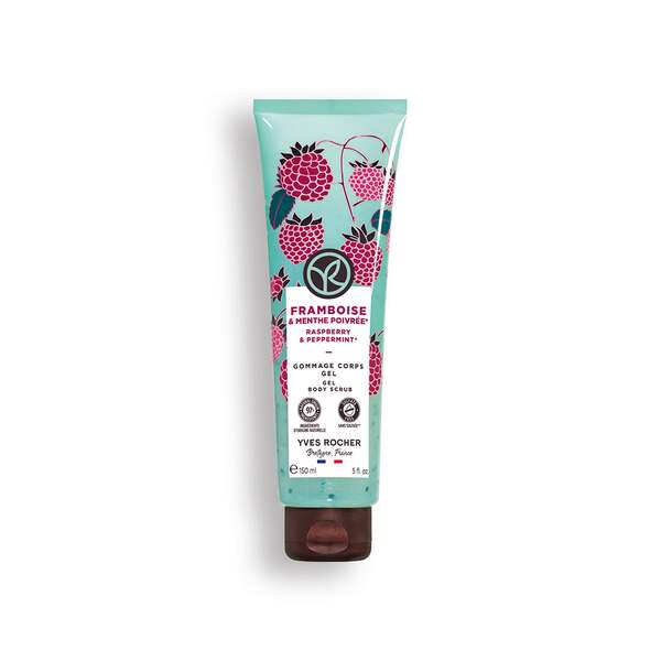 Gel exfoliant pentru corp Zmeură & Mentă Piperată 150ml de la Yves Rocher