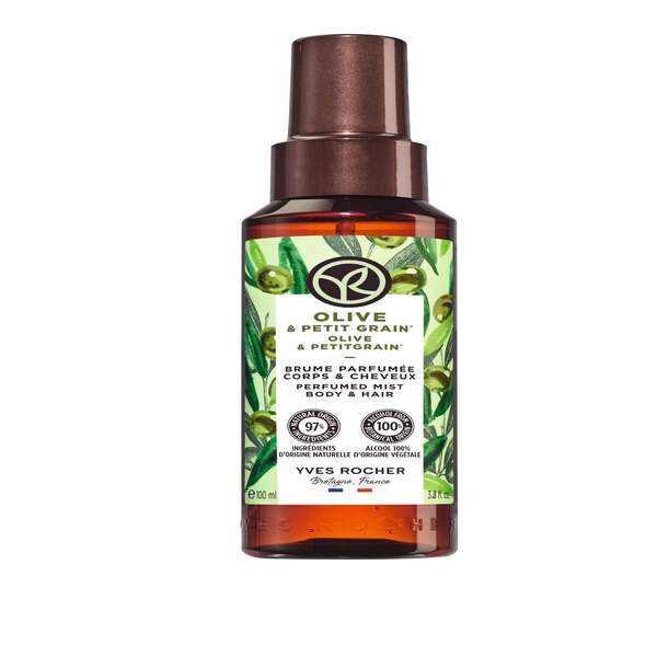 Spray parfumat pentru corp și păr Măsline & Petit Grain 100ml de la Yves Rocher