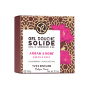 Gel de duș solid hidratant Argan & Trandafir Bio din Maroc
